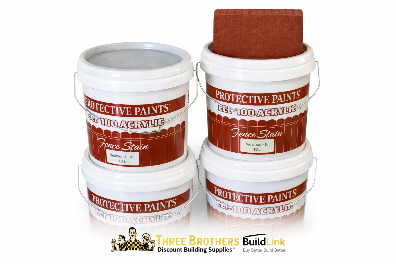 Protective Fence Stain Redwood 10 Litres *