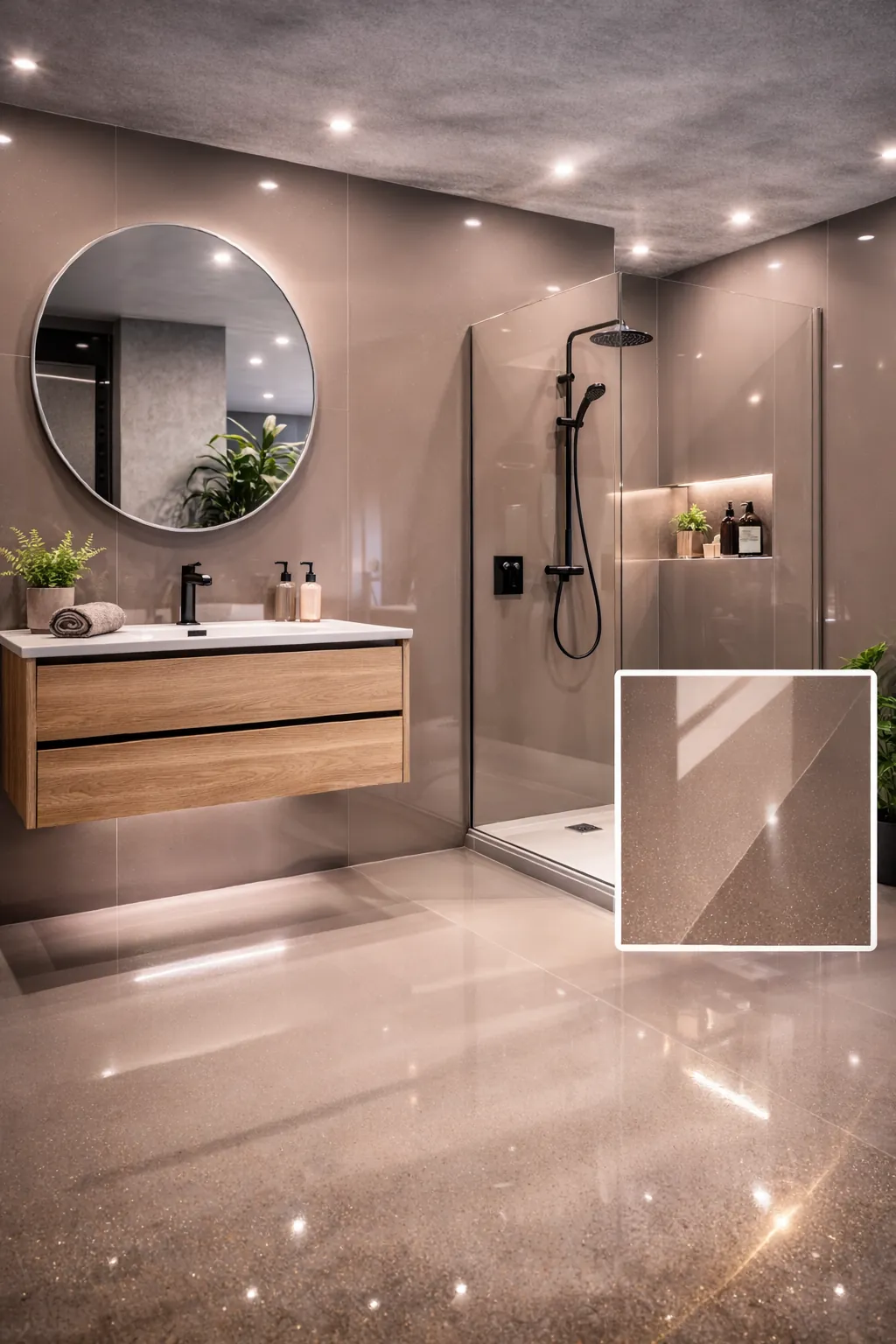 Seratone Metallic Magic Mushroom Gloss Wet Wall Lining 2700x1200 4.75mm *