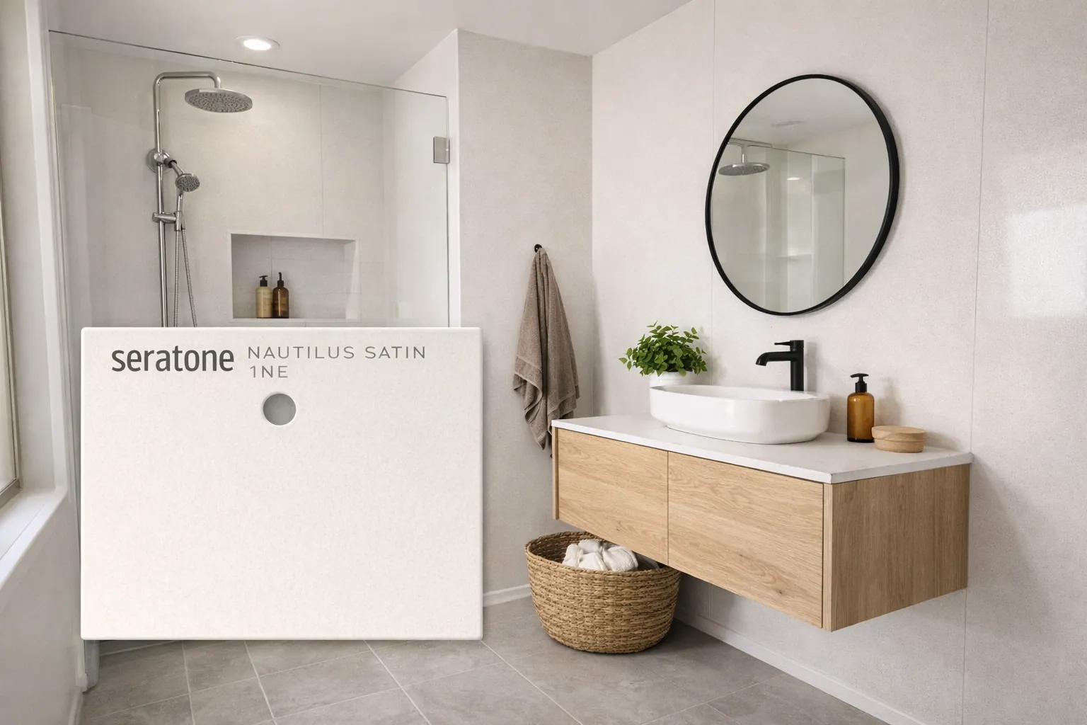 Seratone Nautilus SATIN Wet Wall Lining 2400x1200 mm *