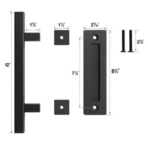 Barn door handle Top quality!Square