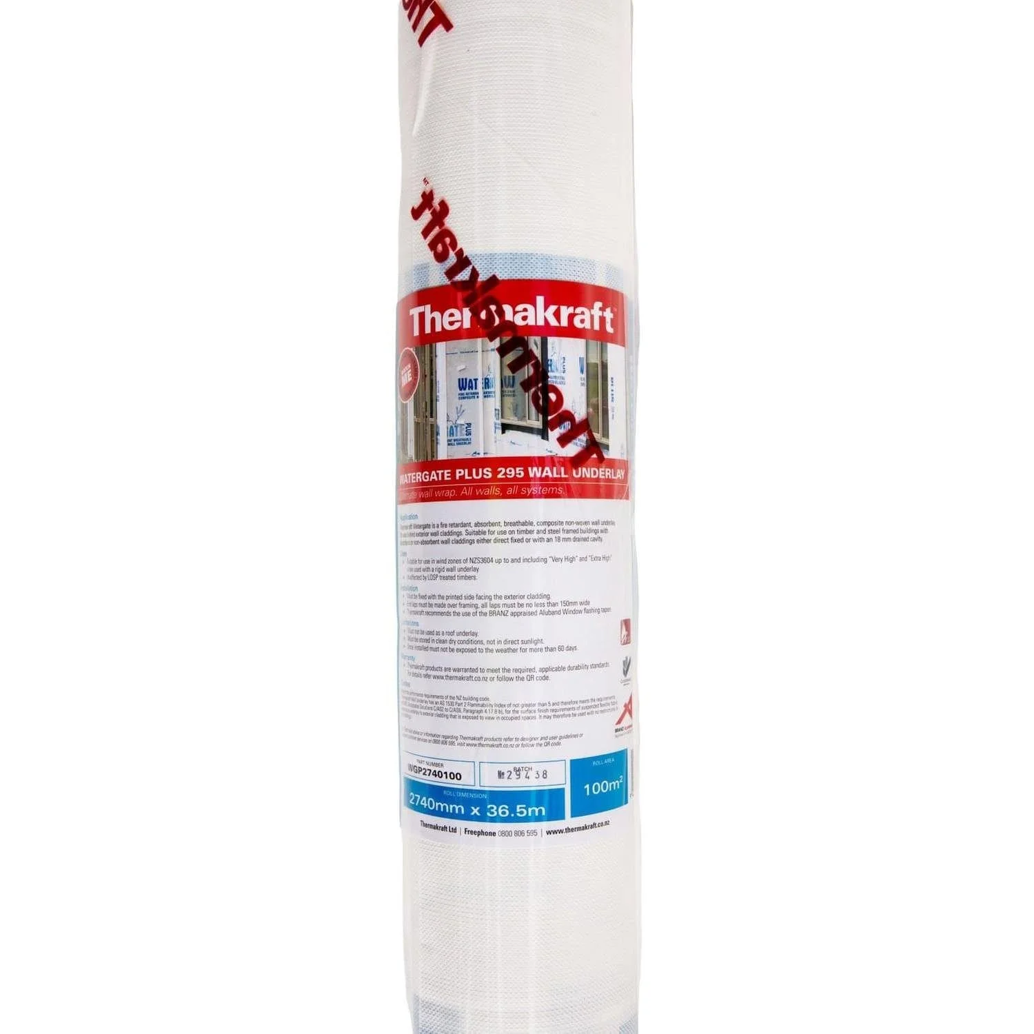 Watergate Plus Wall Underlay 100m2 Thermakraft